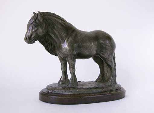Fell pony horse bronze statue
