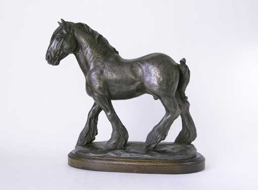 SHIRE horse bronze statue