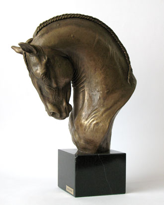ANDALUSIAN horse bronze statue
