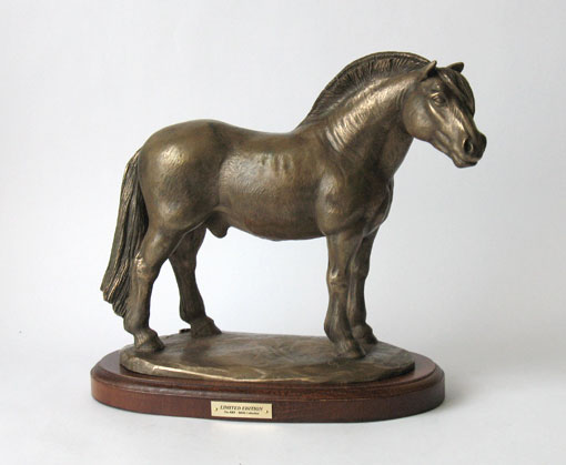 FJORD horse bronze statue